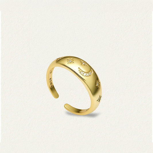Moon & Stars Ring