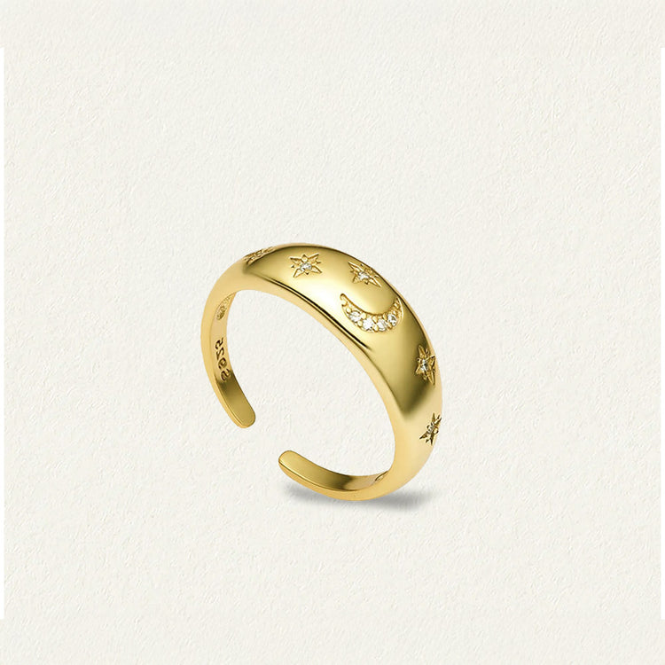 Moon & Stars Ring