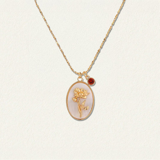 Birth Flower Pendant: Carnation (January)