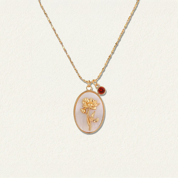 Birth Flower Pendant: Carnation (January)