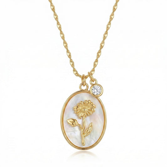 Birth Flower Charm: April (Daisy )