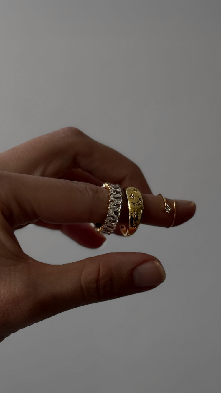 Moon & Stars Ring