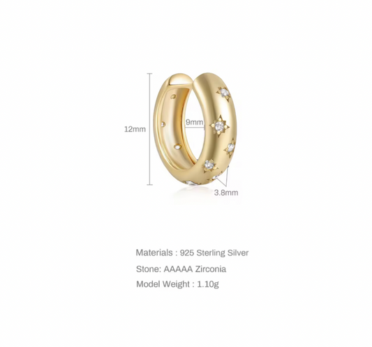 Stardust Huggie Cuff