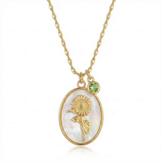 Birth Flower Charm: August (Sunflower)