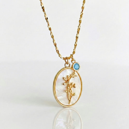 Birth Flower Pendant: December (Poinsettia)