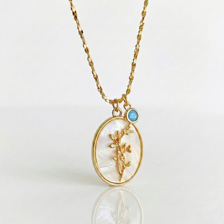 Birth Flower Pendant: December (Poinsettia)