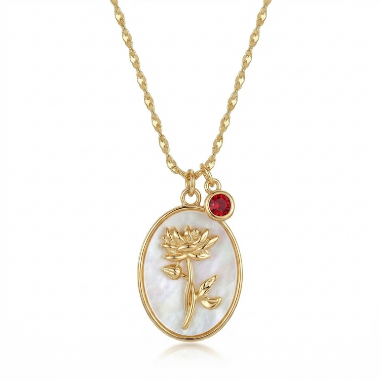 Birth Flower Charm: January (Carnation)