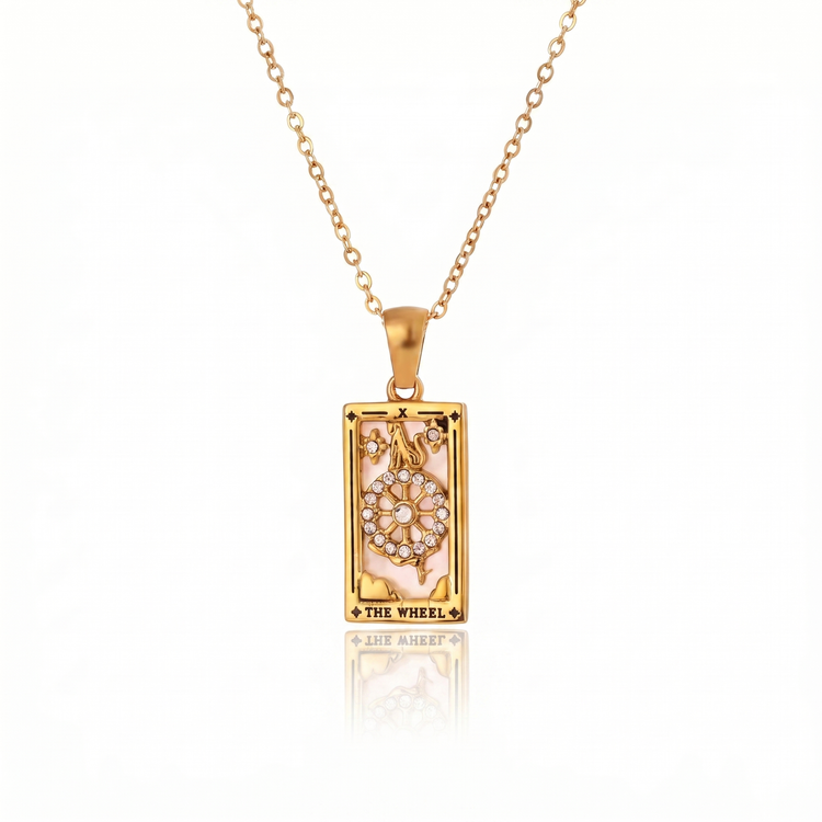 Tarot Arcana Pendant: The Wheel of Fortune