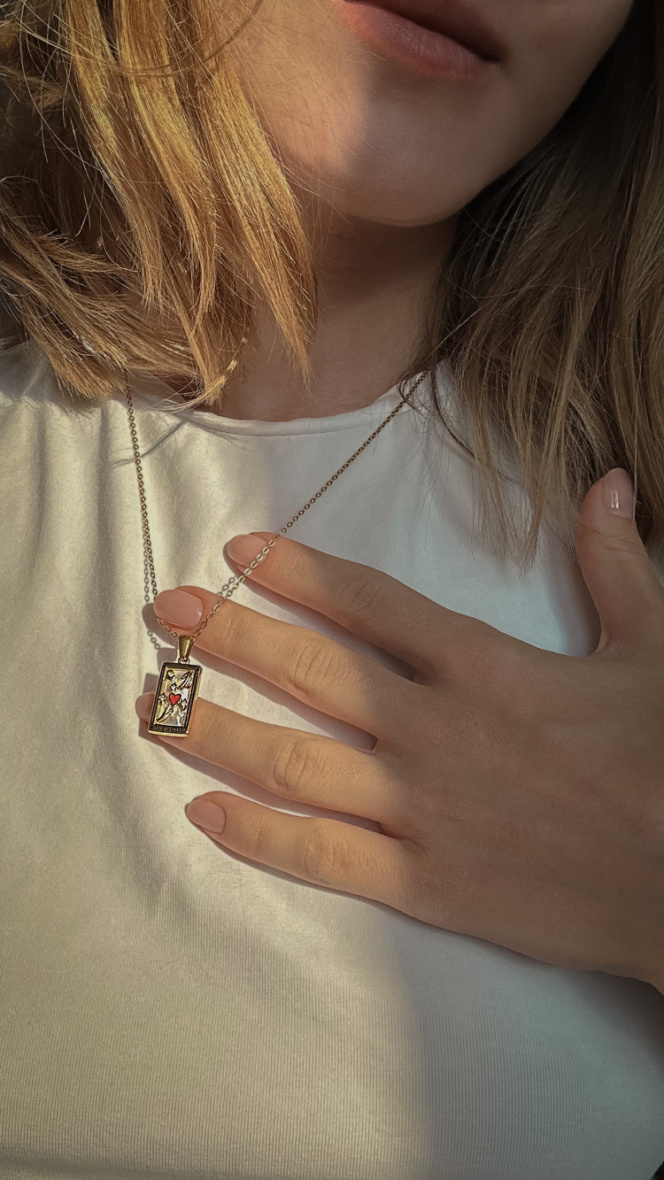 Tarot Arcana Pendant: The Lovers